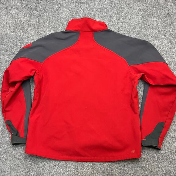 Marmot Gravity Softshell Jacket Men's XL Red Gray Fleece Lined Stretch Full Zip - Picture 2 of 15